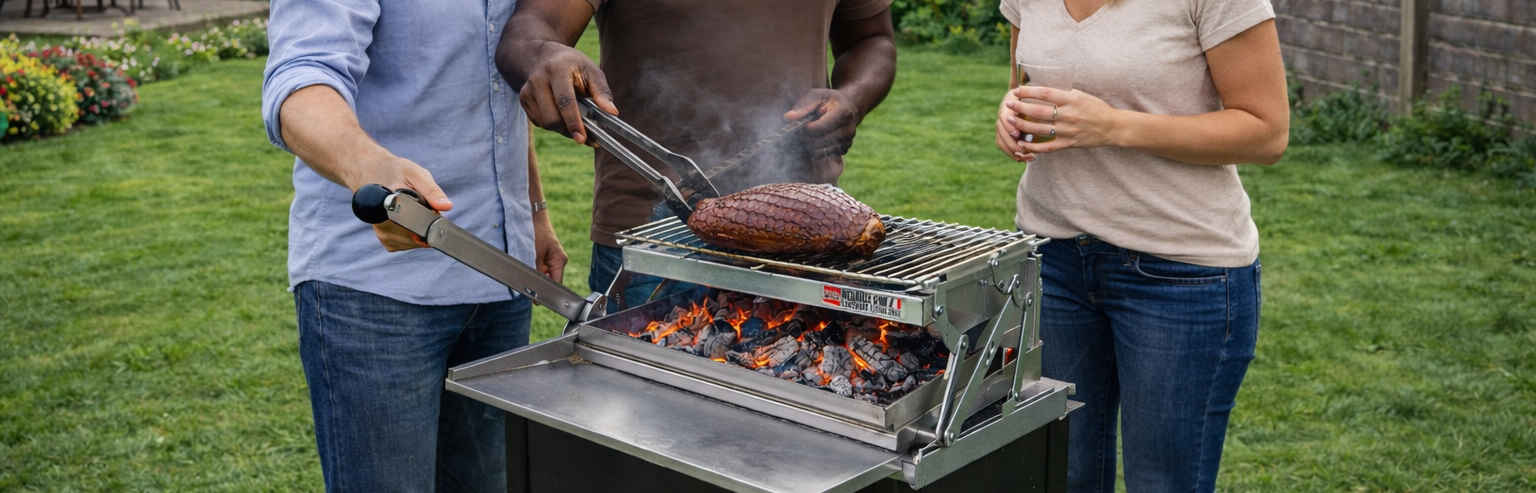 Barbecue français MFOG en situation de cuisson